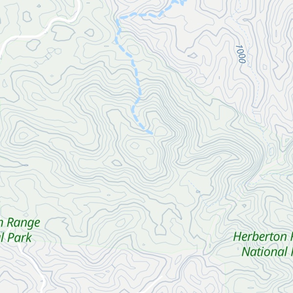 Map of Longlands Gap