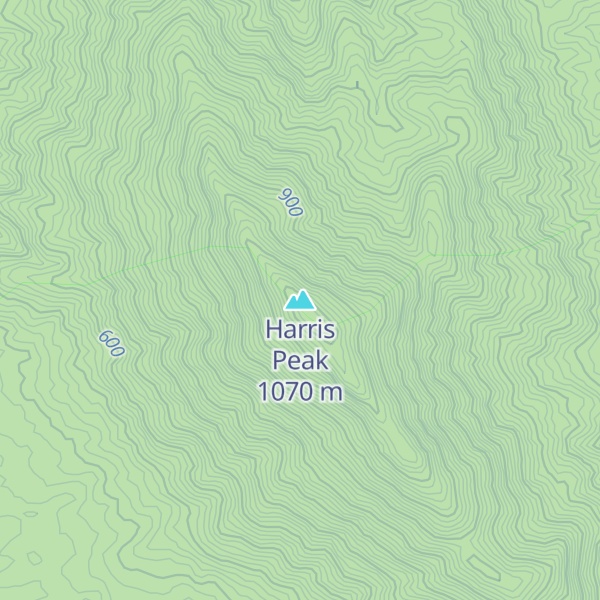 Map of Harris Peak