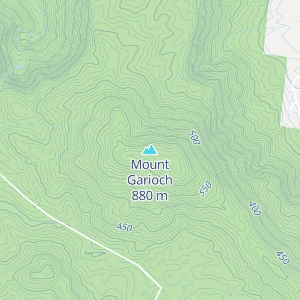 Map of Mount Garioch