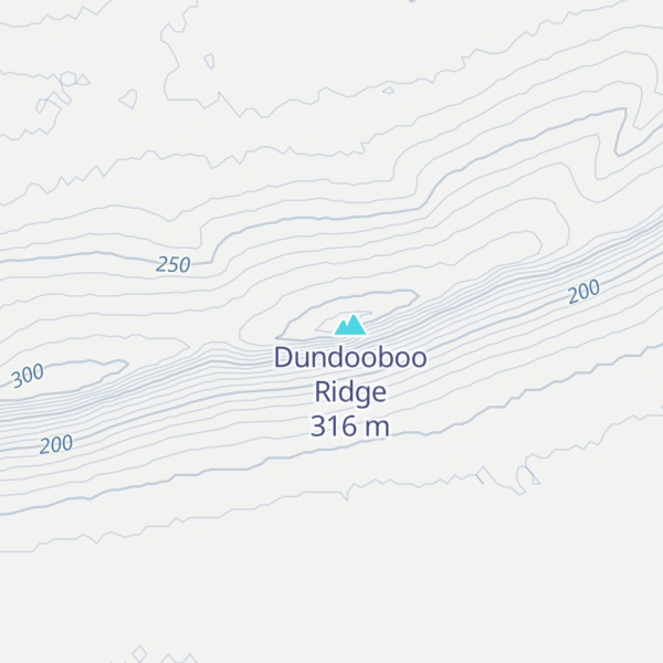 Map of Dunderboo Range