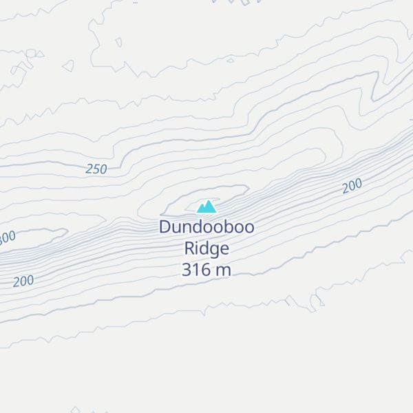 Map of Dundooboo Ridge