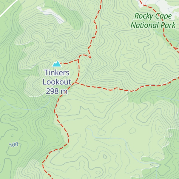 Map of Blandfordia Hill