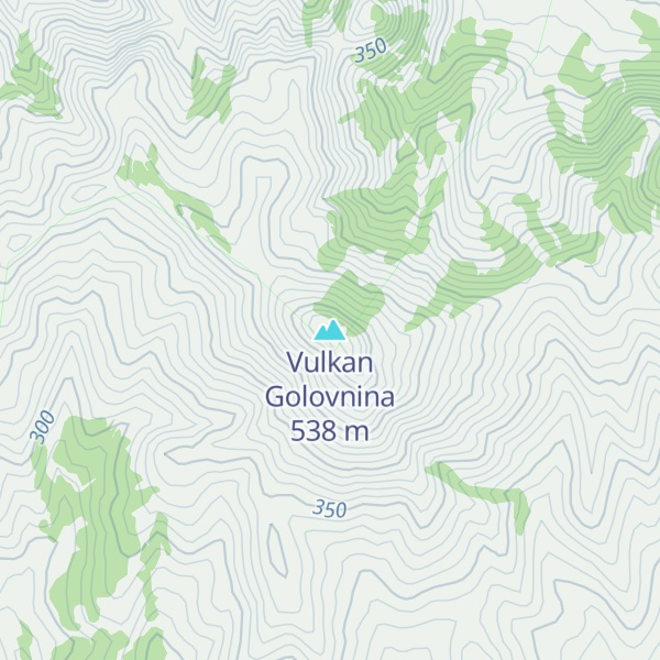 Map of Vulkan Golovnina