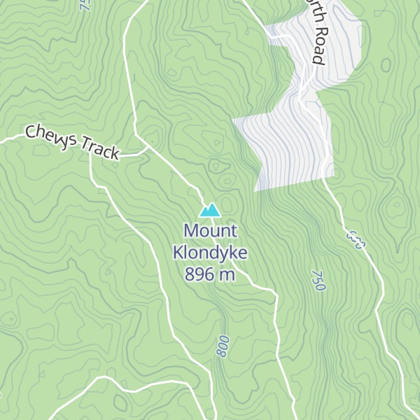 Map of Mount Klondyke