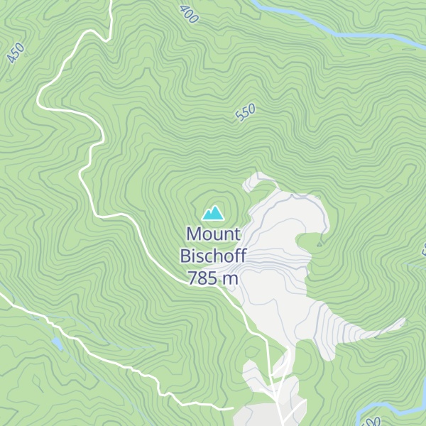 Map of Mount Bischoff