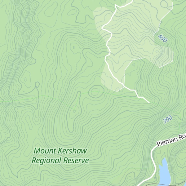 Map of Mount Kershaw