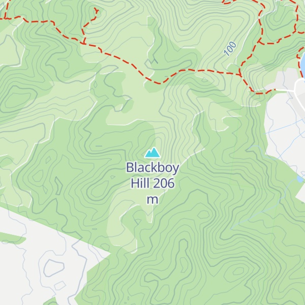 Map of Blackboy Hill