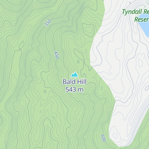 Map of Bald Hill