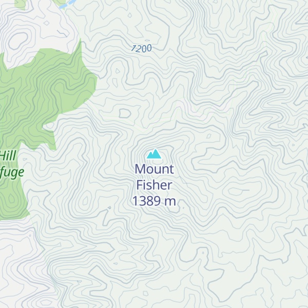 Map of Mount Fisher