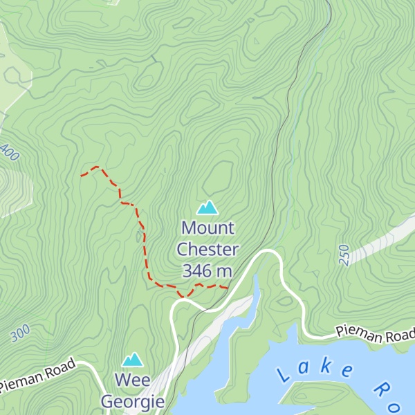 Map of Mount Chester
