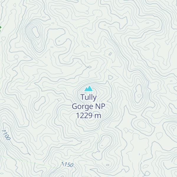 Map of Tully Gorge NP