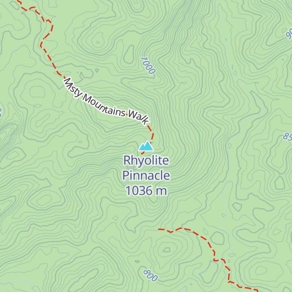 Map of Rhyolite Pinnacle