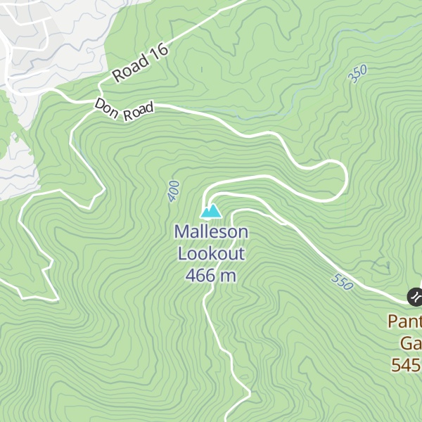 Map of Mallesons Lookout