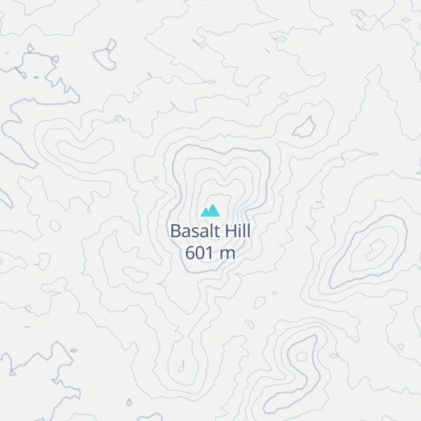 Map of Basalt Hill