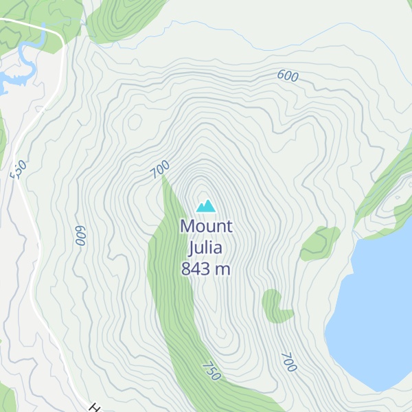 Map of Mount Julia
