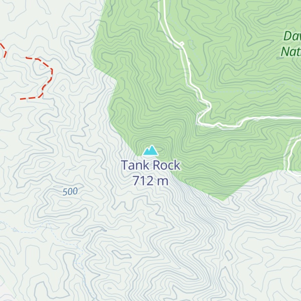 Map of Tank Rock