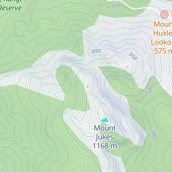 Map of Propretary Peak