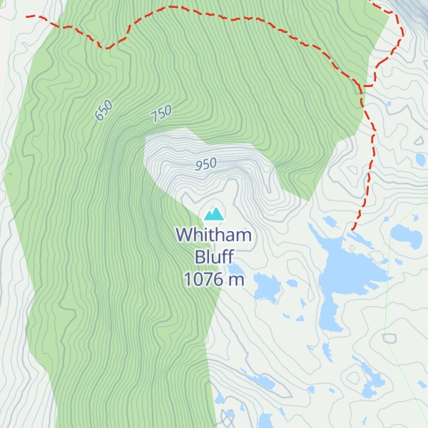 Map of Whitham Bluff
