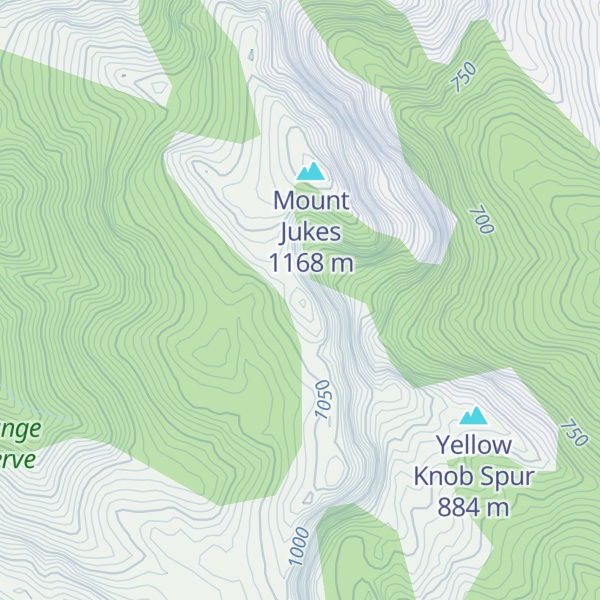 Map of Yellow Knob