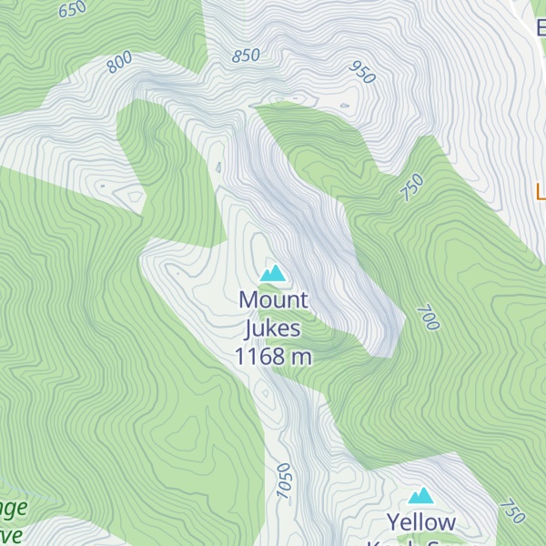 Map of Mount Jukes