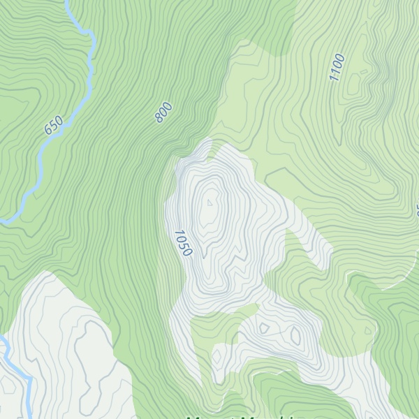 Map of Moxon Peak