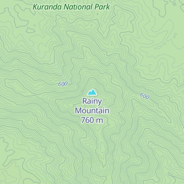 Map of Rainy Mountain