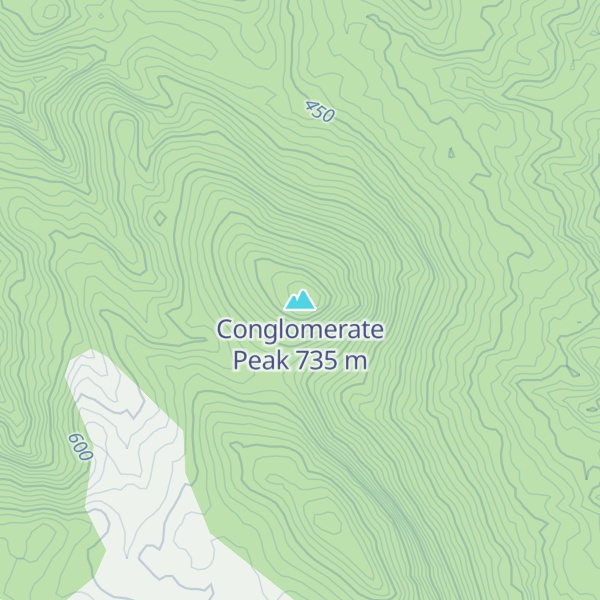 Map of Conglomerate Peak