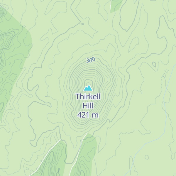 Map of Thirkell Hill