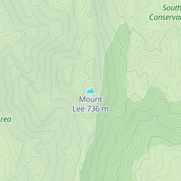 Map of Mount Lee