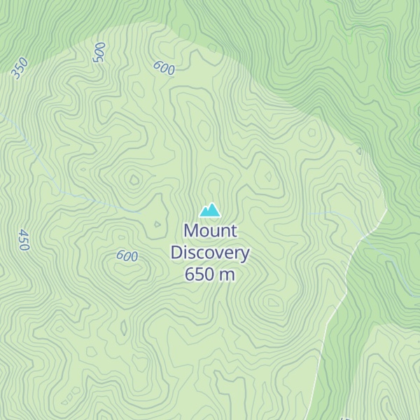 Map of Mount Discovery