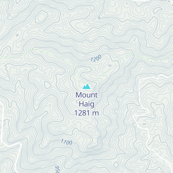 Map of Mount Haig