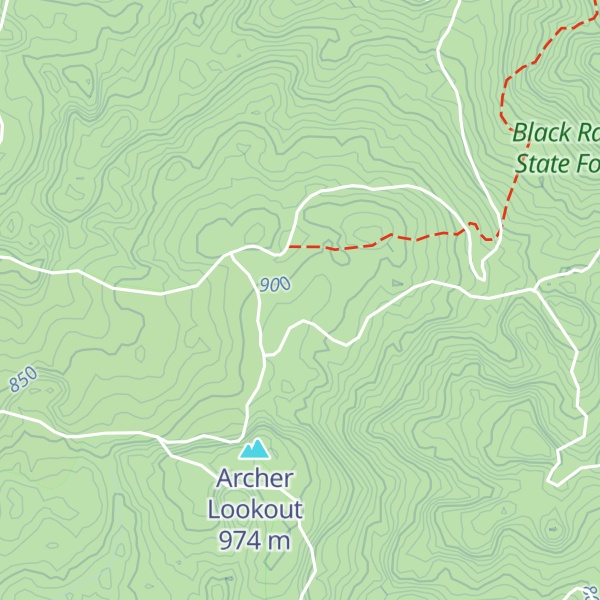 Map of Archers Lookout