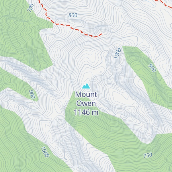 Map of Mount Owen
