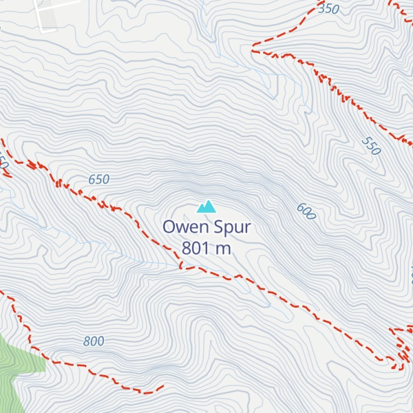 Map of Owen Spur