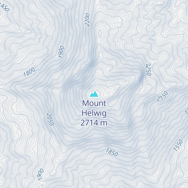 Map of Mount Helwig