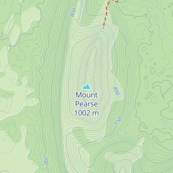 Map of Mount Pearse