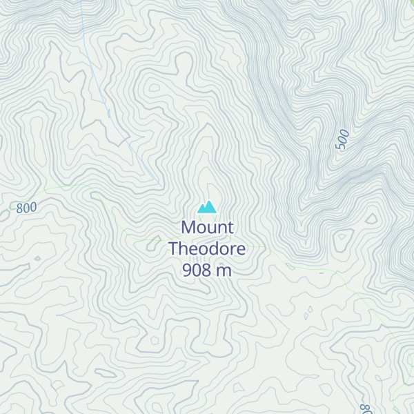 Map of Mount Theodore