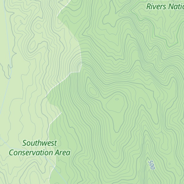 Map of D'Aguilar Range