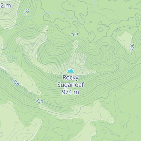 Map of Rocky Sugarloaf