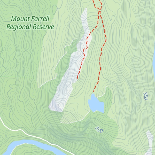 Map of Mount Farrell