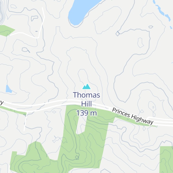 Map of Thomas Hill