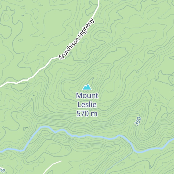 Map of Mount Leslie