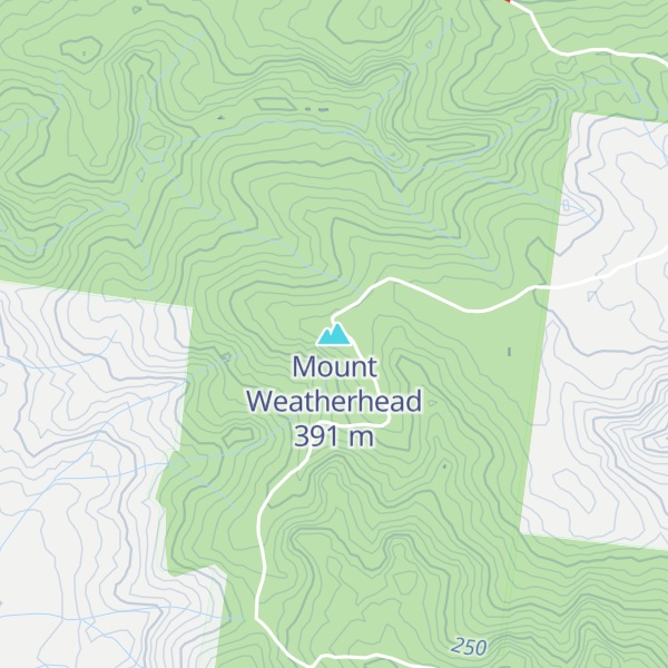 Map of Mount Weatherhead