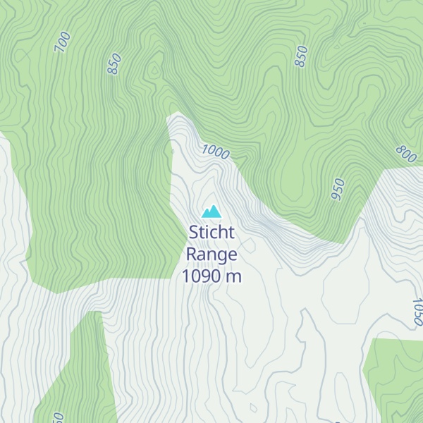 Map of Sticht Range