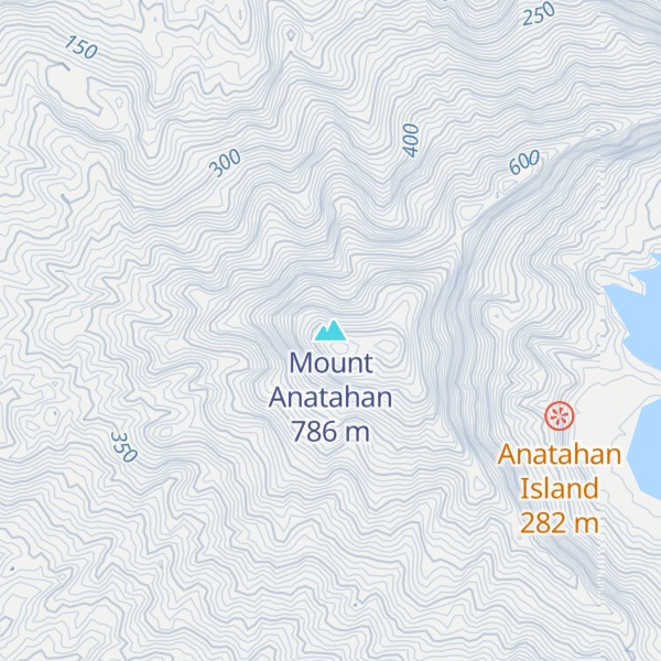 Map of Mount Anatahan