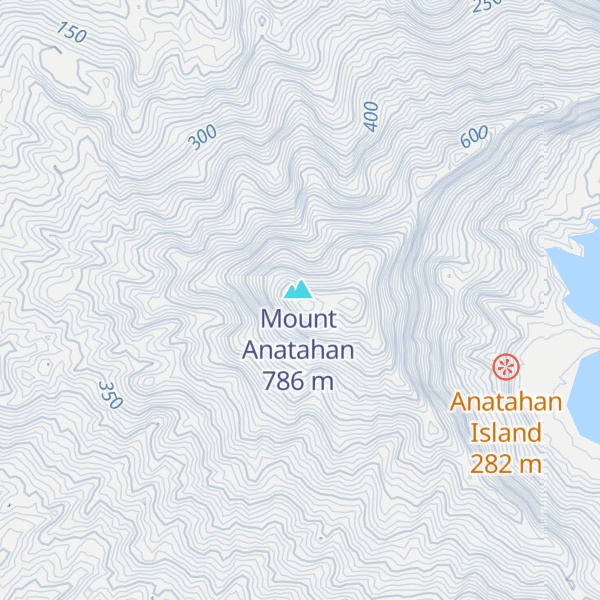Map of Active Anatahan Stratovolcano