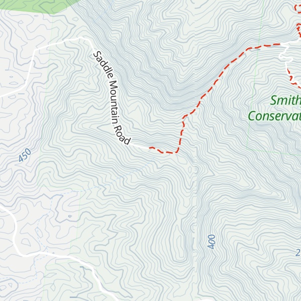Map of Saddle Mountain