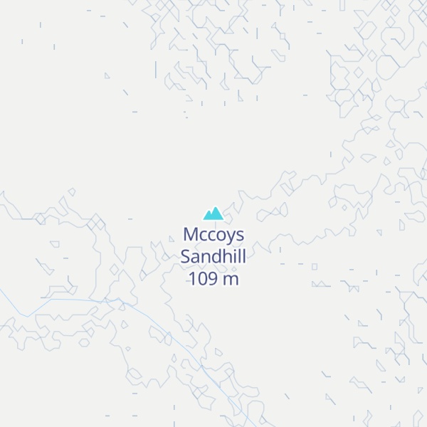 Map of Mccoys Sandhill