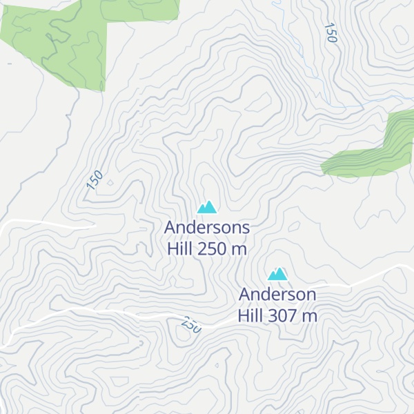 Map of Andersons Hill