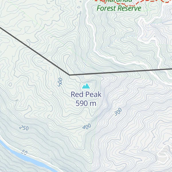 Map of Red Peak